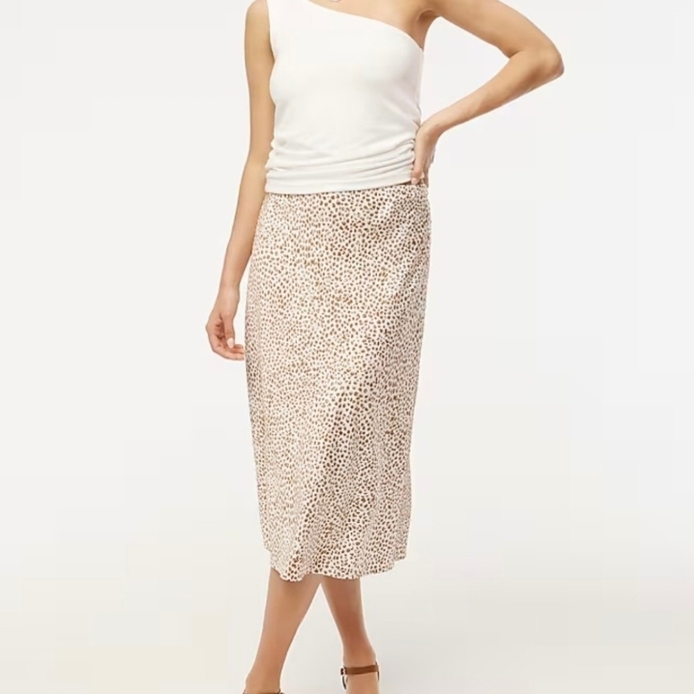 J. Crew Gold Asymmetrical Pencil Midi Skirt Cocktail
